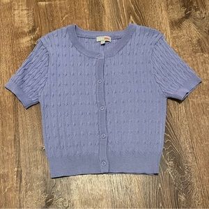 SPAO cable knit top